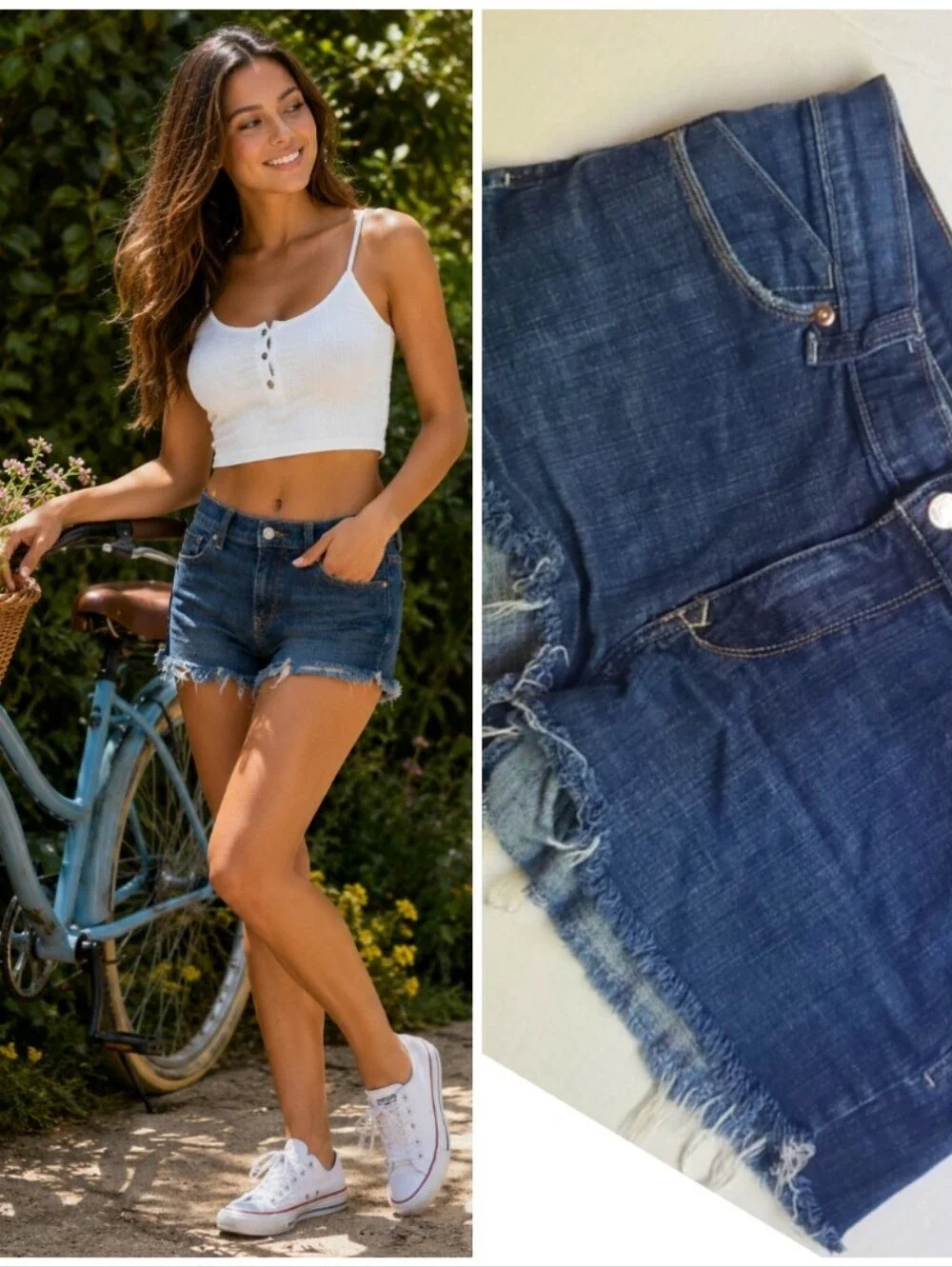 OLD NAVY THE FLIRT DENIM SHORTS